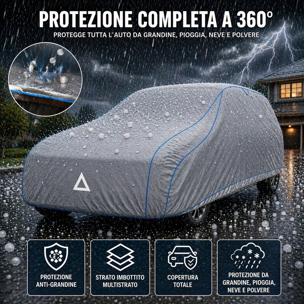 GEV Telo antigrandine auto completo xxl ? Copertura Impermeabile Totale