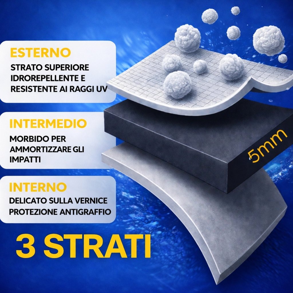 GEV Telo antigrandine uv protect suv m- Copertura Totale Impermeabile Originale