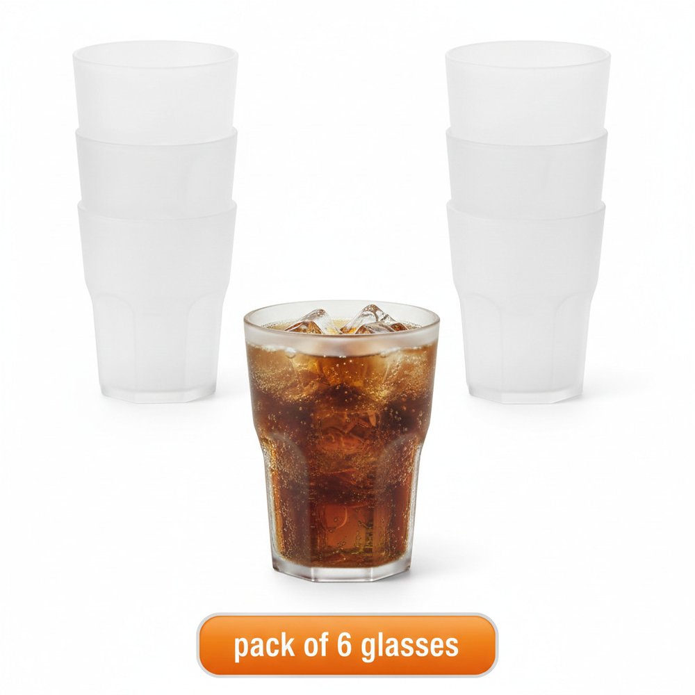 Set 6 bicchieri Acqua da 30 cl, impilabili, resistenti. 100% Made in Italy