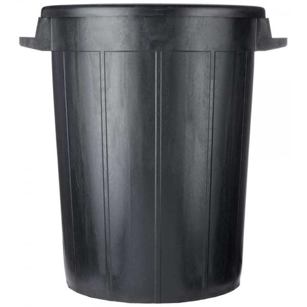 BIDONE INDUSTRIALE S/COPERCHIO LT.100 CM.52X40X66 NERO