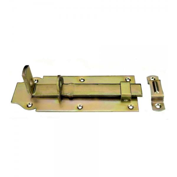 Catenaccio pesante diritto 120 x 45 mm. - zincato giallo