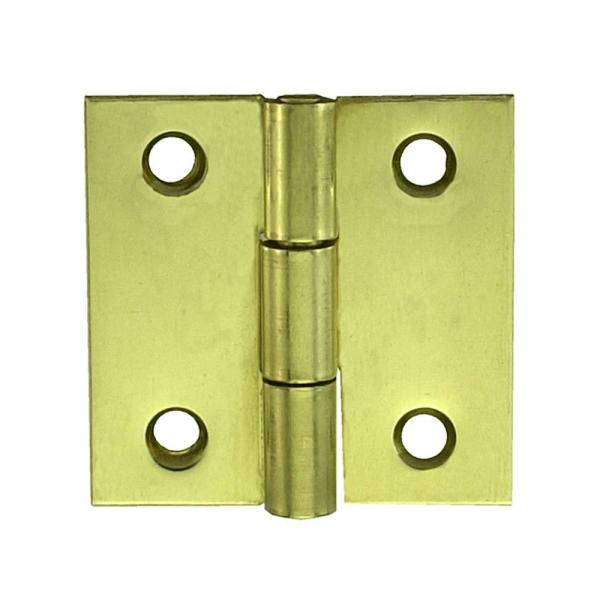 Cerniere quadre 80 x 80 mm. - zincate giallo - 1 pz.