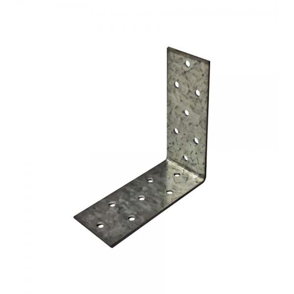 Giunto ad angolo forato 80 x 140 x 40 mm.