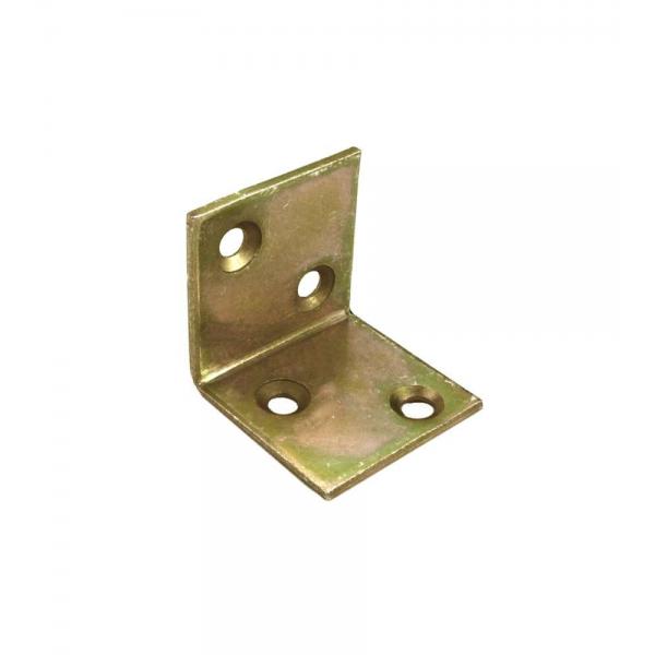 Lastrine angolari 40 x 40 x 40 mm. - zincate giallo - 1 pz.