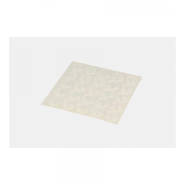 Paracolpi adesivi trasparenti -  10 spessore 3,0 mm. - 50 pz.
