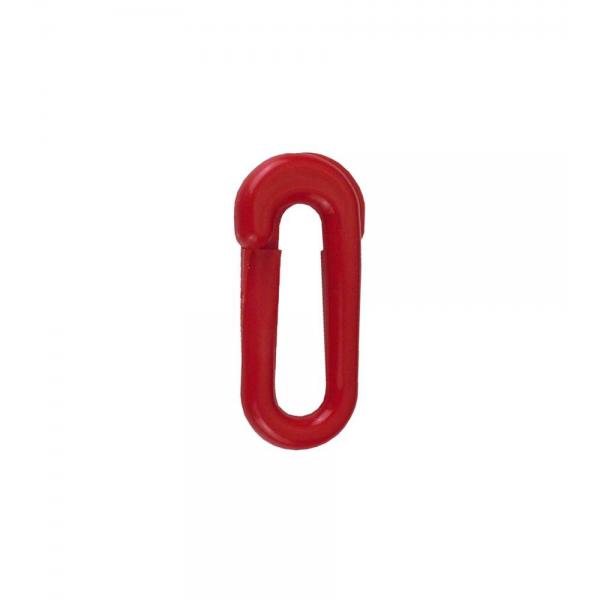 Falsa maglia  6 mm. in plastica rossa 4 pz.