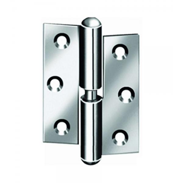 Cerniere per porte Inox sinistra 50x40 mm. - 2 pz.