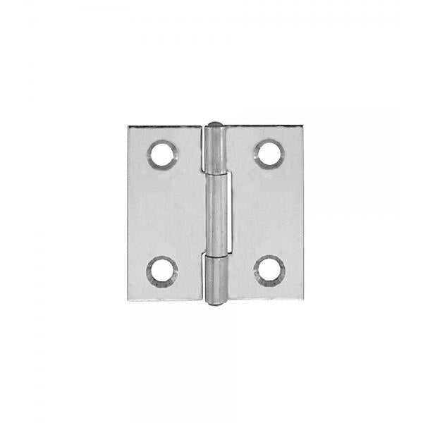 Cerniere piane strette Inox 50 x 30 mm. - 2 pz.