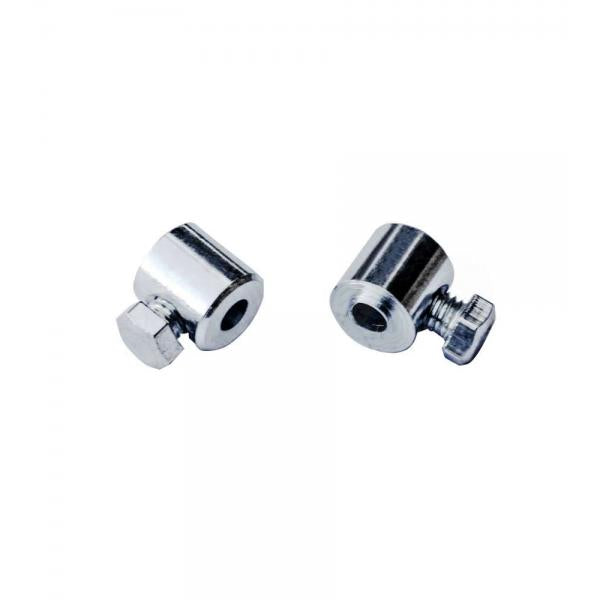 Morsetto serracavi  4 mm. in ferro zincato con vite laterale 4 pz.