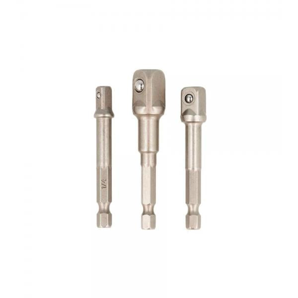 Adattatori da 50 mm. con attacco 1/4 per 1/4 3/8 1/2 3 pz.