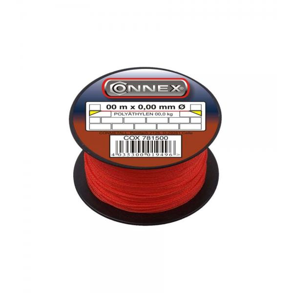 Spago per muratore in polietilene rosso  1,7 mm. 100 mt.