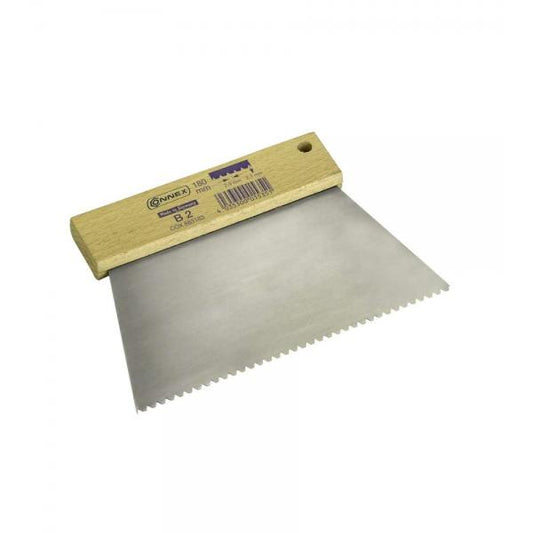 Spatola dentata 180 mm. denti 1,8 x 65
