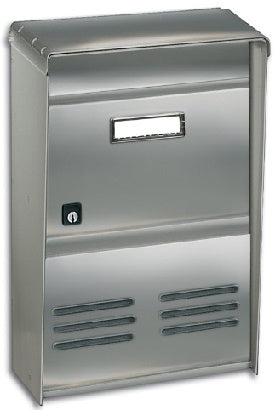 CASSETTA POSTALE DUBLO RIVISTE C/TETTO INOX DR2E CM.26X37,5X