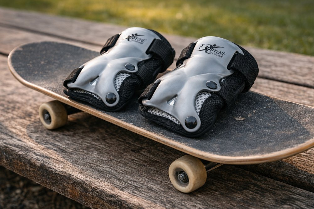 Parapolsi Skate Regolabili con Imbottitura Protettiva per Polsi