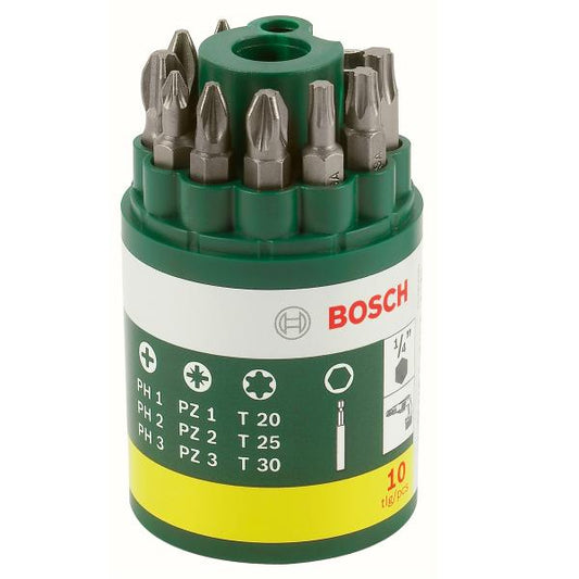 BOSCH ACC. BARATTOLO INSERTI AVVIT. 10 PZ
