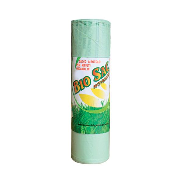 SACCHI SPAZZATURA 50X60 BIODEG. VERDE RT10PZ GR.10