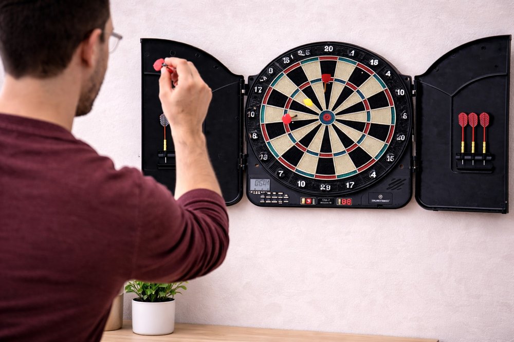 Bersaglio Elettronico con Cabina Raptor e Dart Game Multigioco