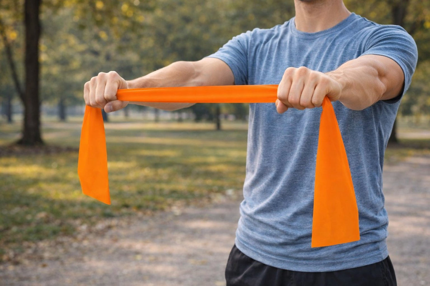 BODYLINE Banda Elastica Spessore 0,35 cm, Fascia Fitness Resistente