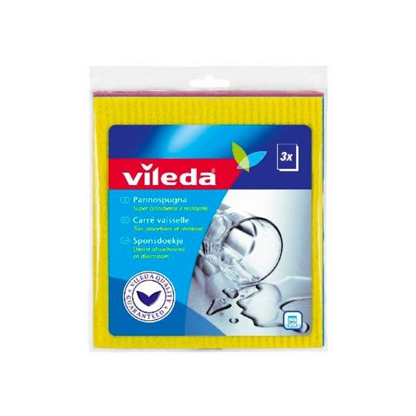 VILEDA PANNI MULTIUSO SPUGNA SET 3PZ CM.18X20 ART.142270