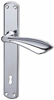 MANIGLIA IN ZAMA C/PLACCA Q.8 ALA/FARFALLA