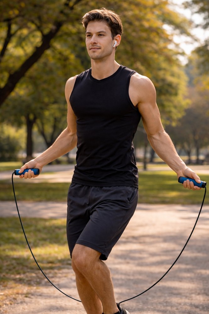 Corda Salto con Impugnatura in Neoprene per Allenamento Cardio