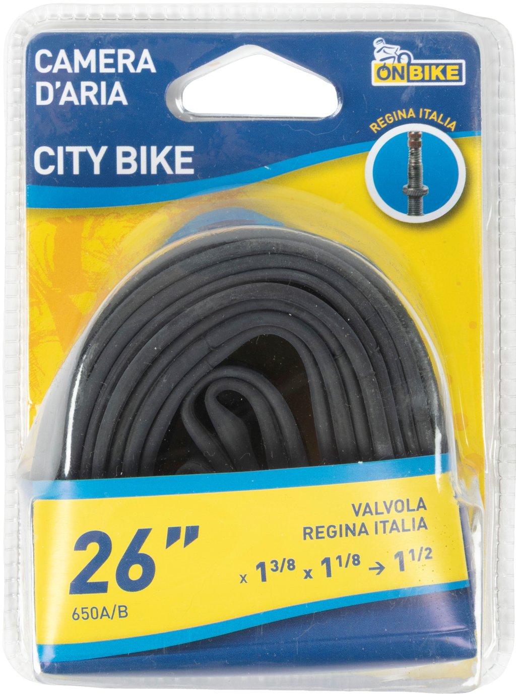 ON BIKE Camera D'Aria City Bike 26" Valvola Regina Italiana 36 mm