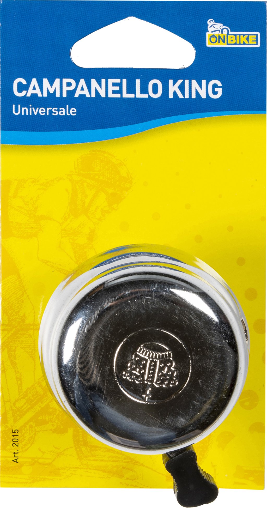 ON BIKE King Campanello Bici Universale in Ferro Cromato ? Suono Potente, Look