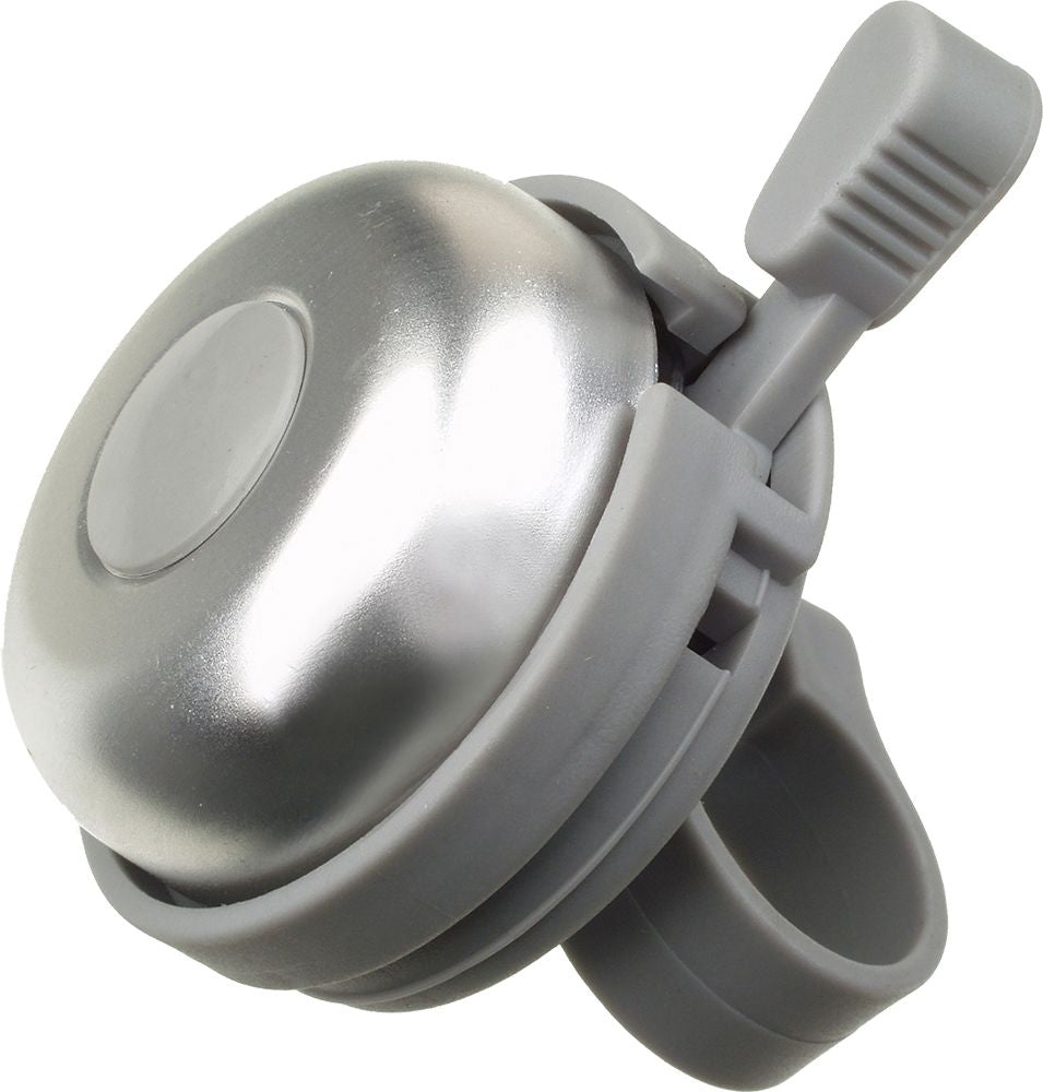 New campanello bici universale in plastica silver