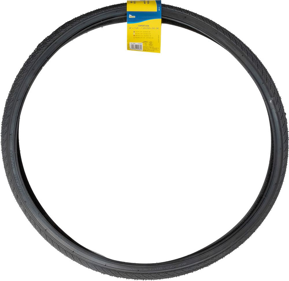 Copertura nera per ruota bici adulto 28 pollici x 1 5/8-1 3/8 (700x35-38c)