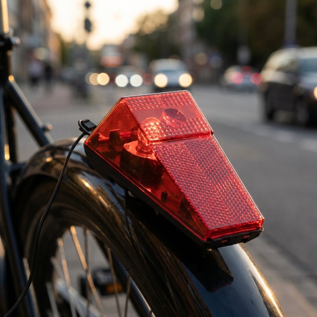 ON BIKE Fanalino Posteriore Per Ciclo Con Lampadina Fanale Bici Dinamo