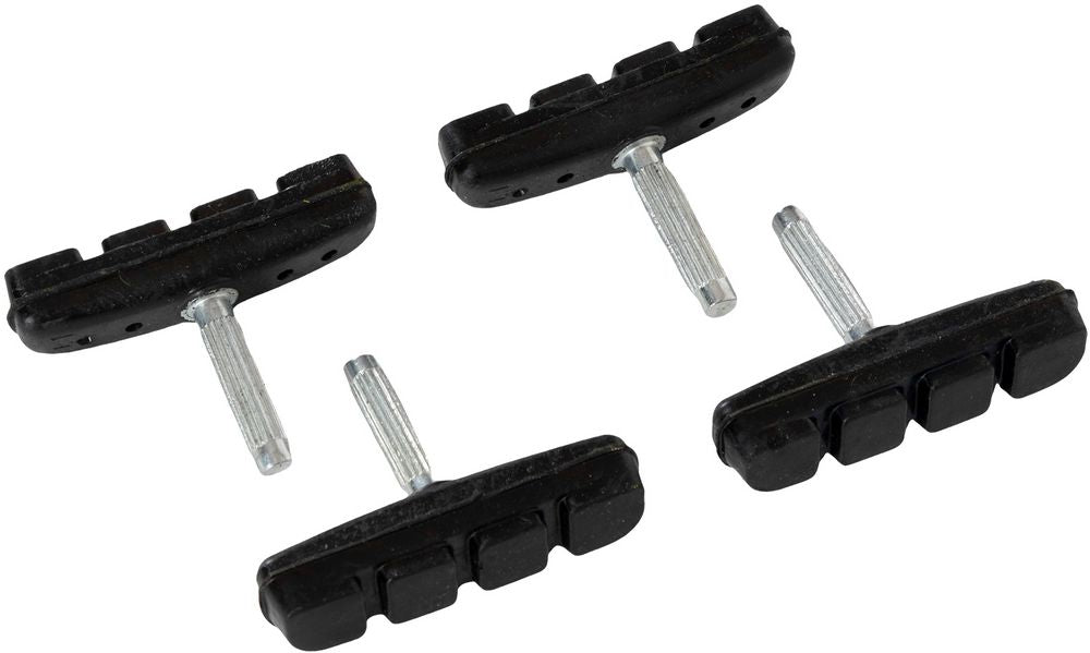Pattini freni bici per MTB e city bike v-brake quattro pezzi 50mm