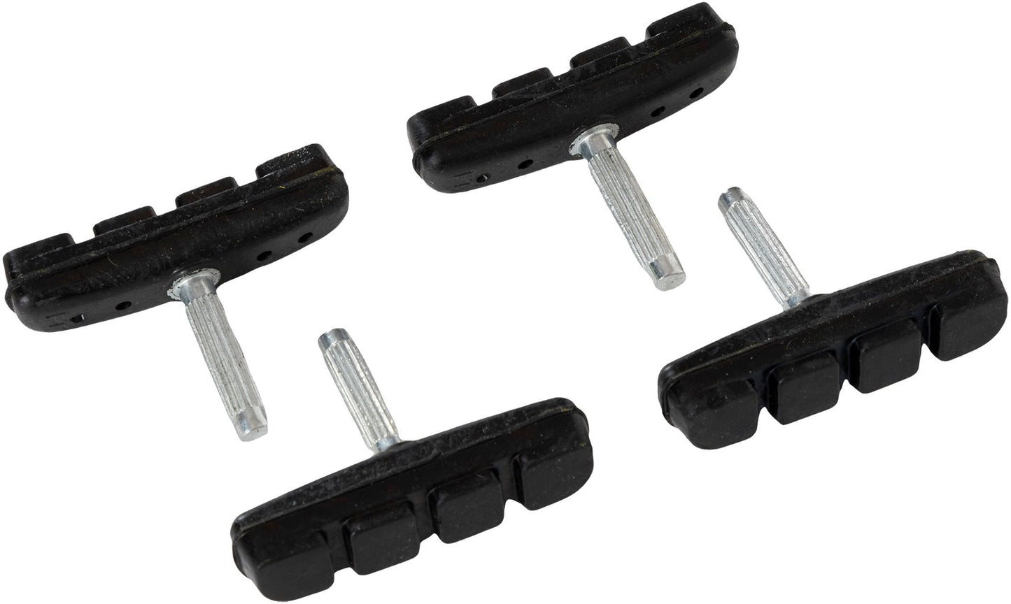 ON BIKE Pattini freni bici per MTB e city bike v-brake quattro pezzi 50mm