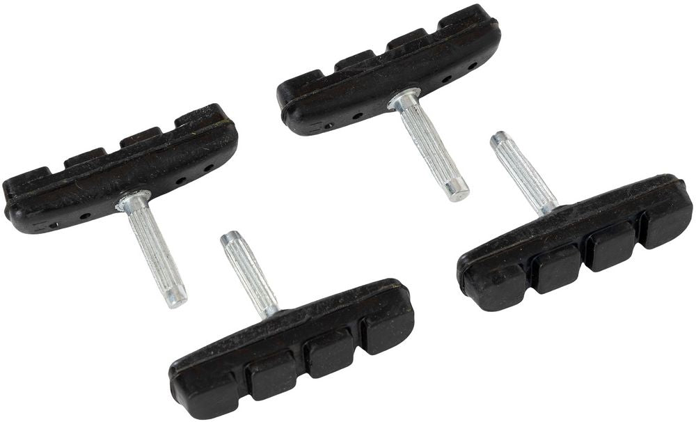Pattini freni bici per MTB e city bike v-brake quattro pezzi 50mm