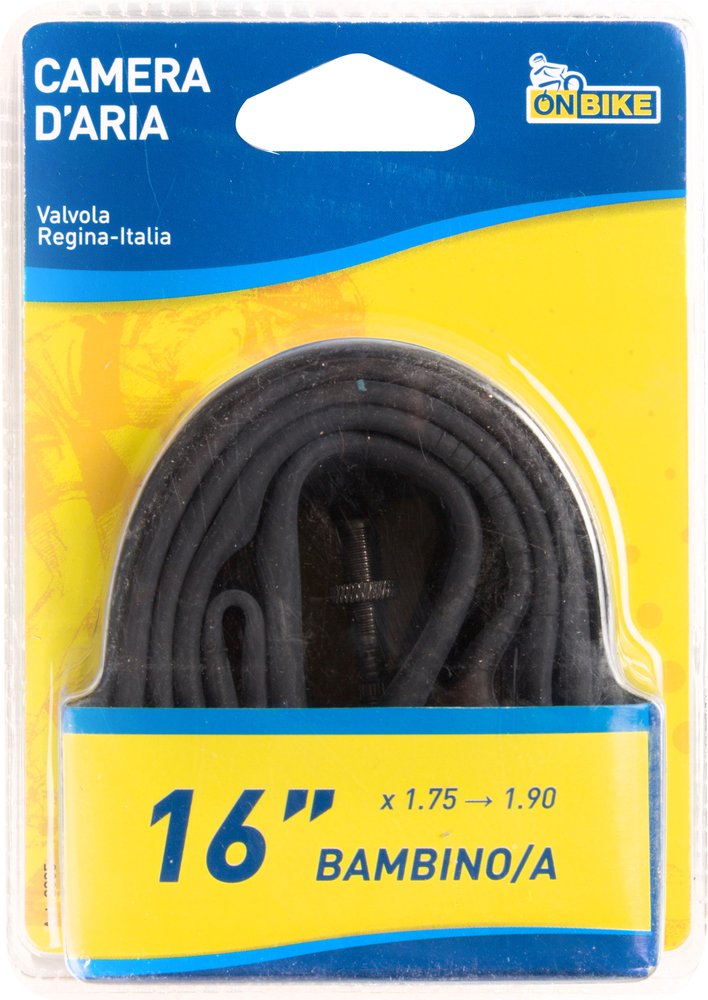 Camera dAria 16" E.T.R.T.O. 47-305 per Bici Bambini  Valvola Schrader