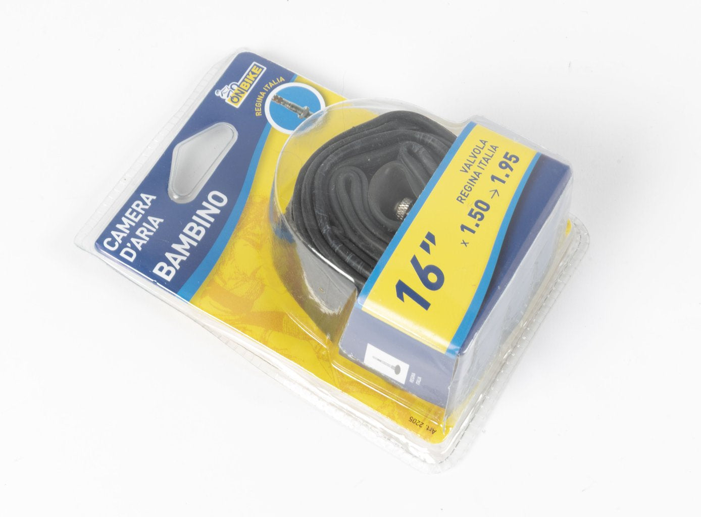 ON BIKE Camera d?Aria Bici 16" x 1.75 - 1.90 ? E.T.R.T.O. 47-305, Valvola