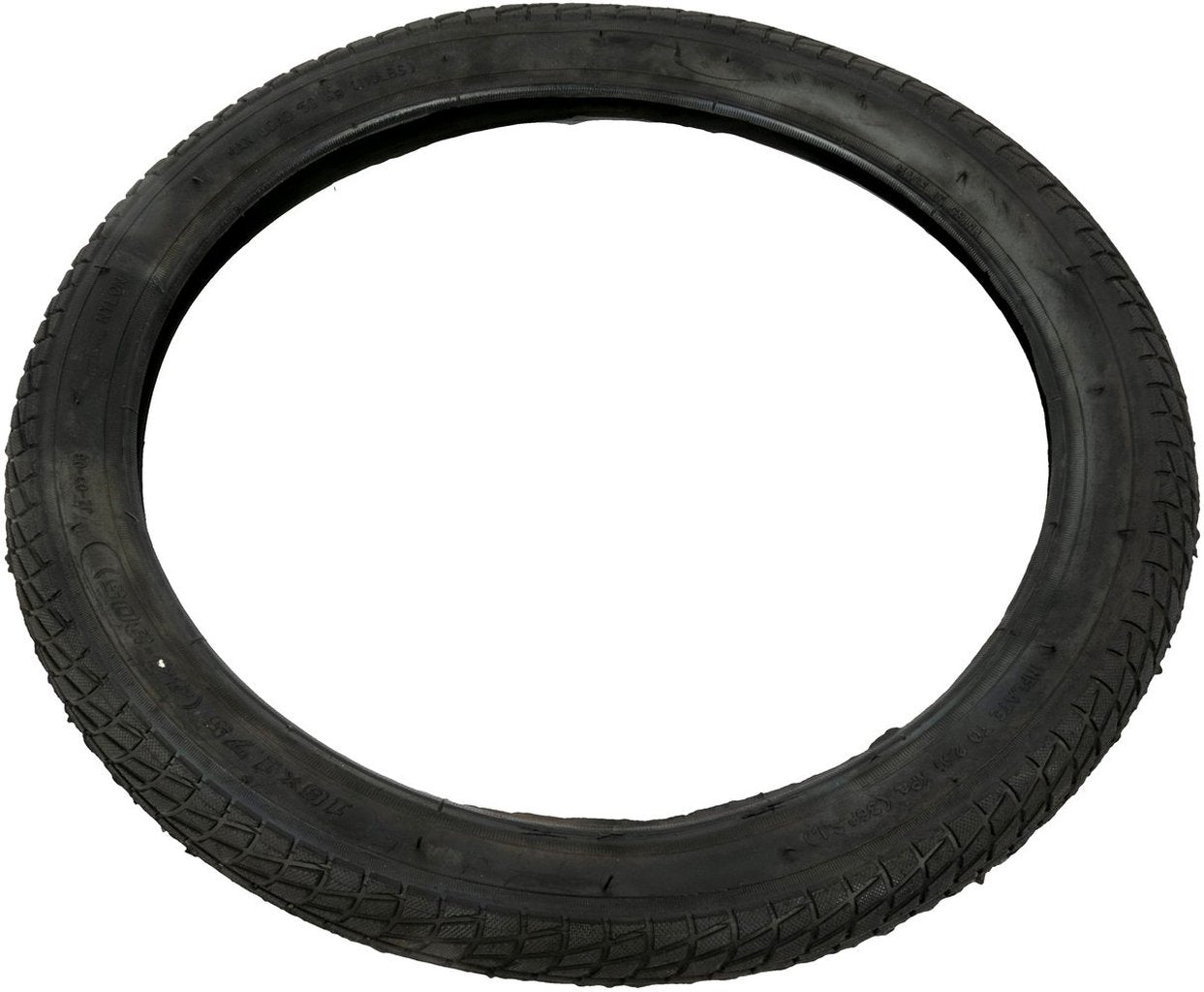 ON BIKE Copertura nera ruota bici bambino copertone 16 pollici x 1,75