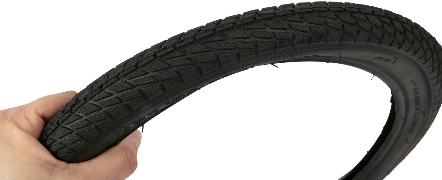 ON BIKE Copertura nera ruota bici bambino copertone 16 pollici x 1,75
