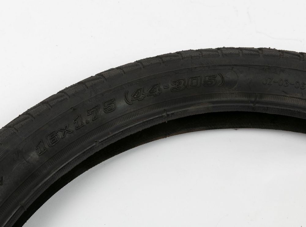 Copertura nera ruota bici bambino copertone 16 pollici x 1,75
