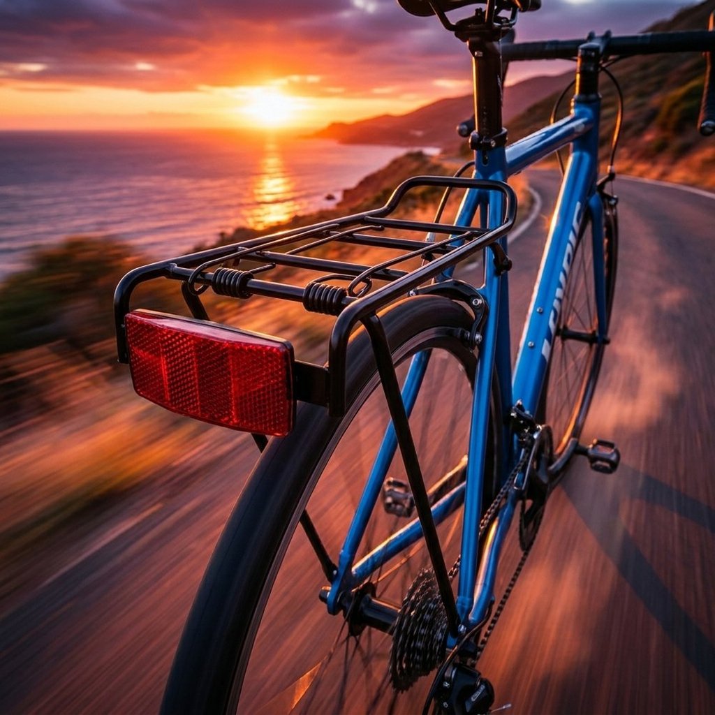 ON BIKE Portapacco Posteriore Ciclo MTB E Sport Con Gemme Portapacchi Bici