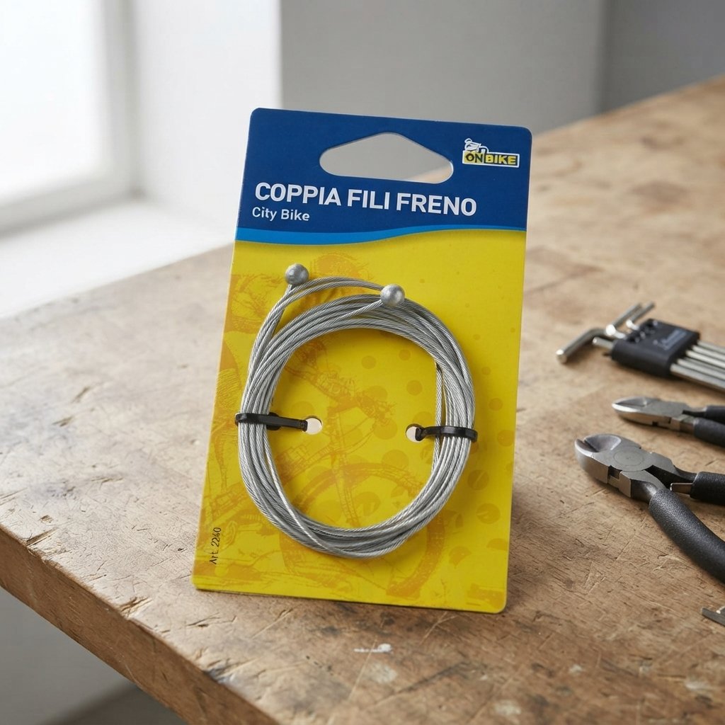 ON BIKE Coppia Fili Freni Bici Acciaio Resistenti Anteriore e Posteriore