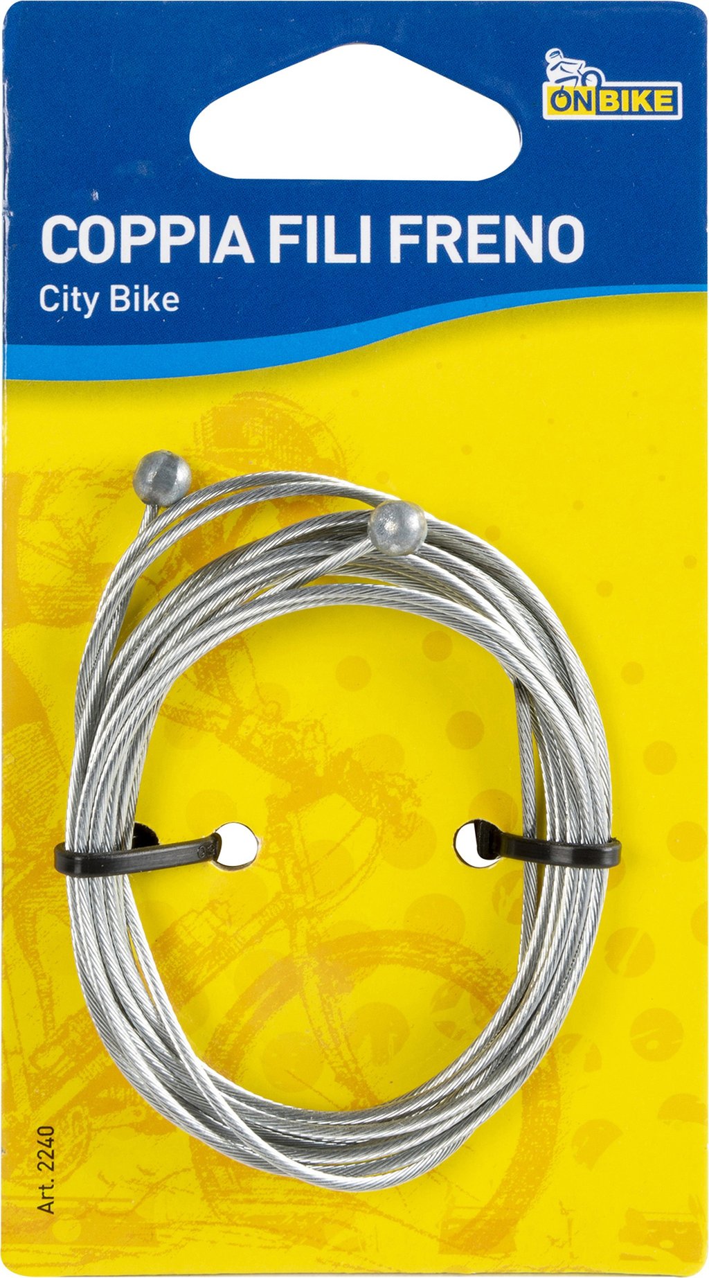 ON BIKE Coppia Fili Freni Bici Acciaio Resistenti Anteriore e Posteriore