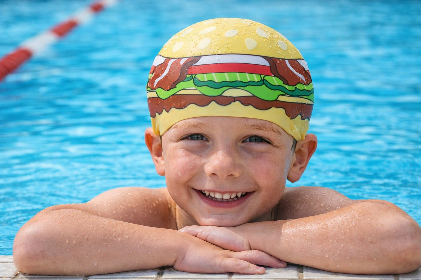 BODYLINE Cuffia Piscina in Silicone Resistente ed Elastico, Design