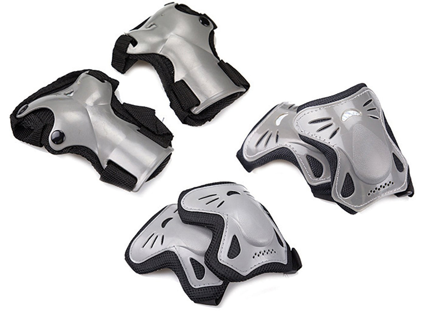 BODYLINE Tris protezioni E10 skate ? Set Protezioni Skate con Ginocchiere