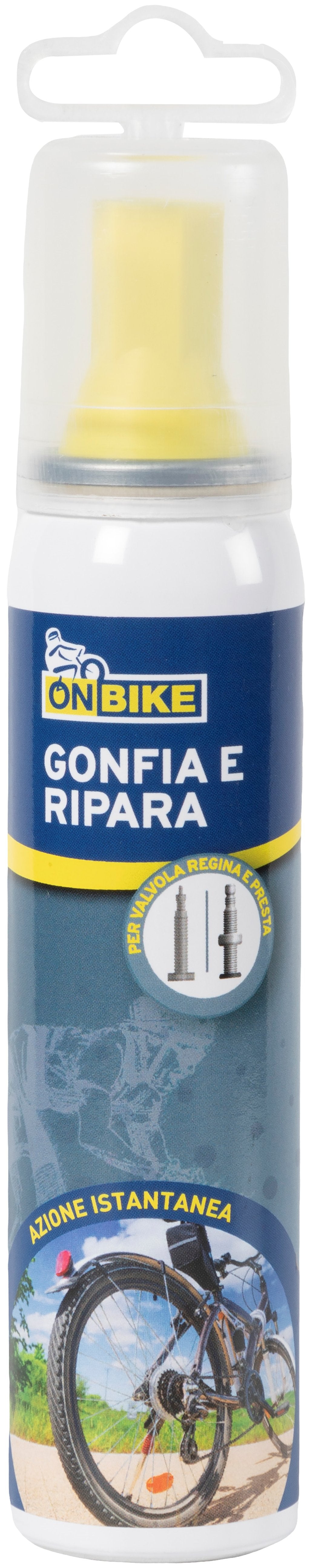 ON BIKE Spray gonfia e ripara bici istantaneo da 100ml universale