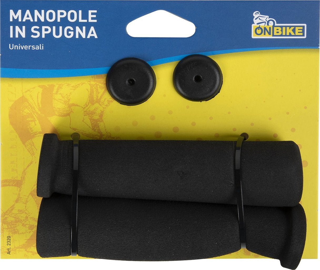 ON BIKE Manopole Lusso Spugna Universali Coppia  Manopole Bici Spugna