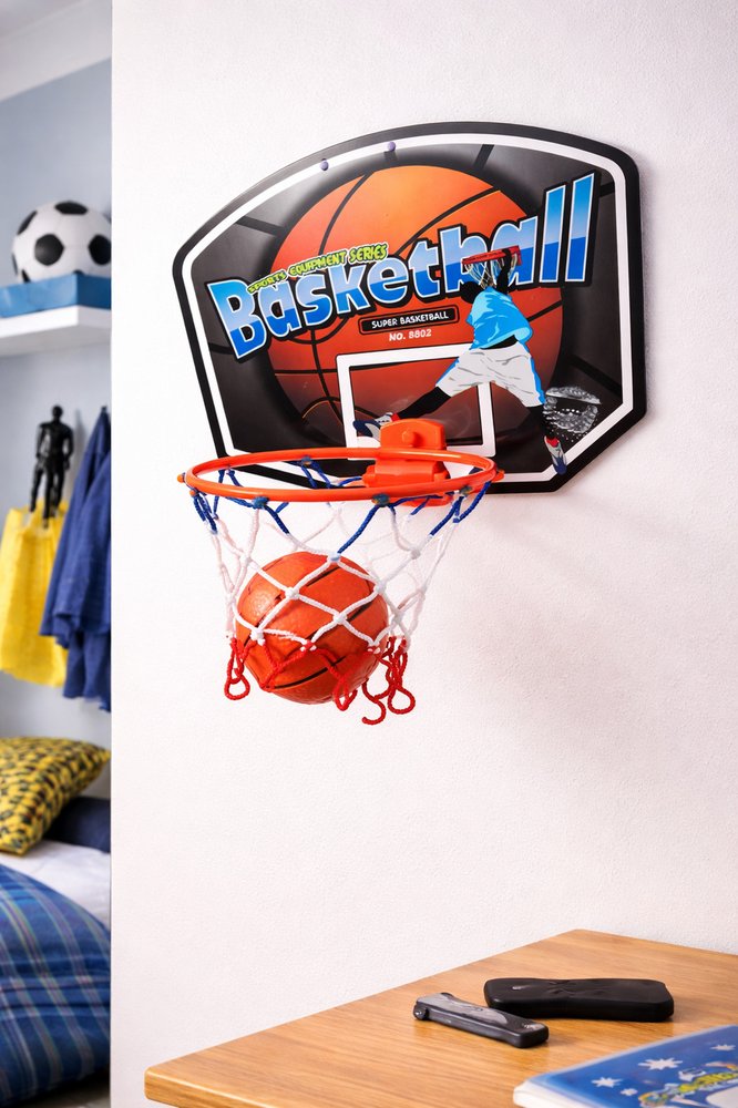Canestro Basketball con Palla per Gioco e Allenamento