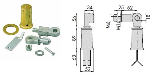 CISA KIT PER LUCCHETTO A CAMPANA ART.6302-25 BLOCCA SERRAND