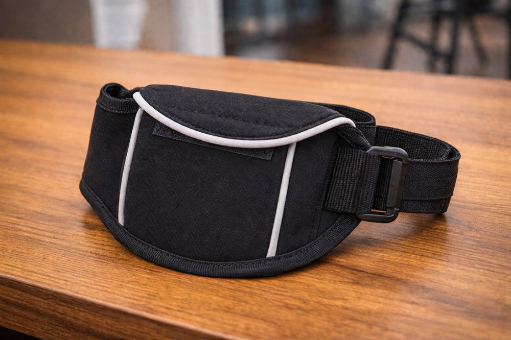 Portafoglio tasca in neoprene compatto e resistente, ideale per carta e contanti