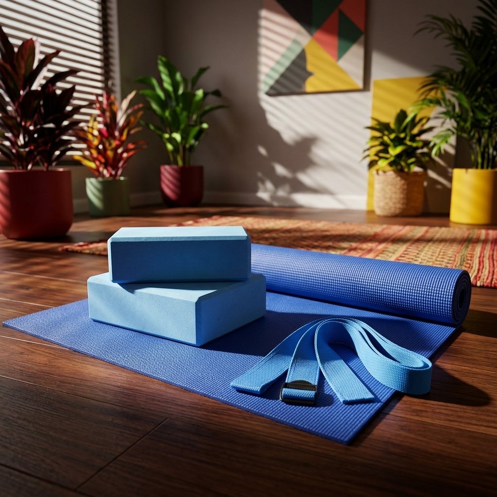 BODYLINE Set Yoga Completo, Include Materassino, Cinghie e Blocchi, Ideale
