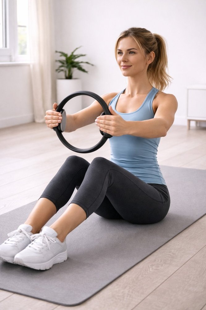 Anello Pilates per Tonificazione e Allenamento Muscolare a Casa o Palestra